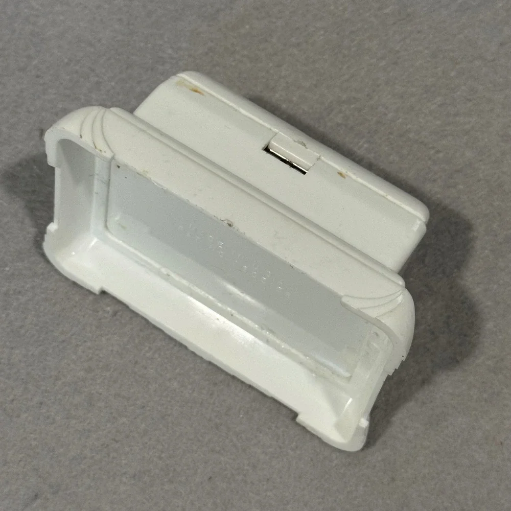 Antique Jewelry Ring Box White Art Deco Lotus Flower Celluloid USA